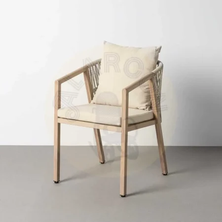Silla de acero y rattán PE de exterior con cojines desenfundables 54x61x78cm - Ixia - 616179IX - foto-secundaria-8