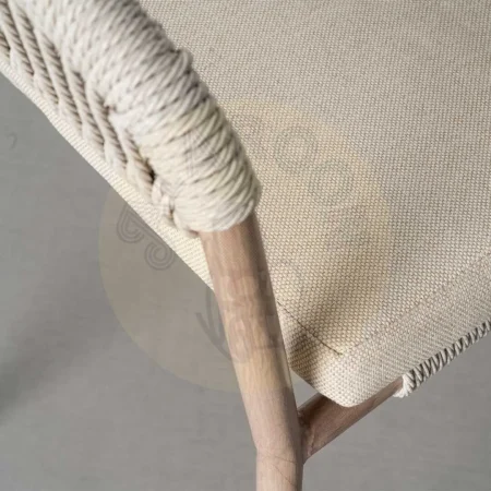 Taburete apilable de acero y rattán PE con cojines desenfundables tejido olefina apto exterior 59x58x100.50cm - Ixia - 616180IX - foto-secundaria-8