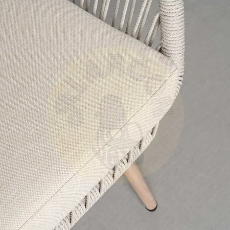 Conjunto jardín Duna en acero y ratán PE con sofá 2 sillones y mesa de centro con tablero polywood y tejido 100% olefina 1x0x0cm - Ixia - 616184IX - foto-secundaria-10