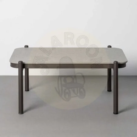 Conjunto de jardín Cala en acero y ratán PE con 1 sofá 2 sillones y mesa centro con tablero de piedra sinterizada y cojines desenfundables 1x0x0cm - Ixia - 616186IX - foto-secundaria-10