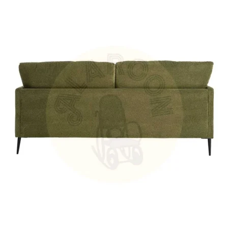 Sofá verde tapizado en tejido 100% poliéster con estructura de madera de eucalipto 191x80x88cm - Ixia - 616191IX - foto-secundaria-2