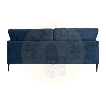 Sofá azul en tejido 100% poliéster con estructura de eucalipto y relleno espuma PU 191x80x88cm - Ixia - 616192IX - foto-secundaria-2