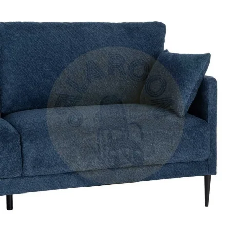 Sofá azul en tejido 100% poliéster con estructura de eucalipto y relleno espuma PU 191x80x88cm - Ixia - 616192IX - foto-secundaria-3
