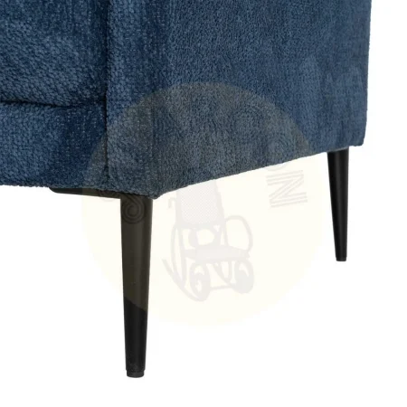 Sofá azul en tejido 100% poliéster con estructura de eucalipto y relleno espuma PU 191x80x88cm - Ixia - 616192IX - foto-secundaria-9