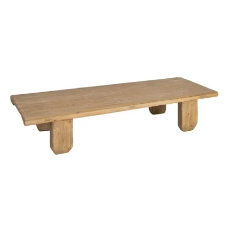 Mesa de centro en madera de pino reciclada para salón 178x69x35cm - Ixia - 616197IX - foto-blanco