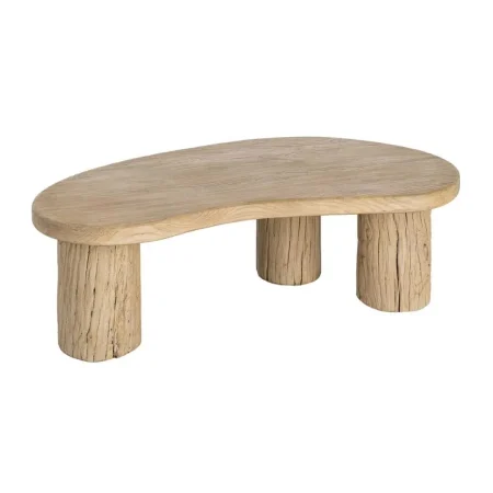 Mesa de centro en madera de olmo reciclada para salón 127x69x38cm - Ixia - 616198IX - foto-blanco