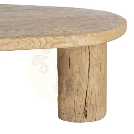 Mesa de centro de madera de olmo reciclada para salón 170x94x45cm - Ixia - 616199IX - foto-secundaria-5