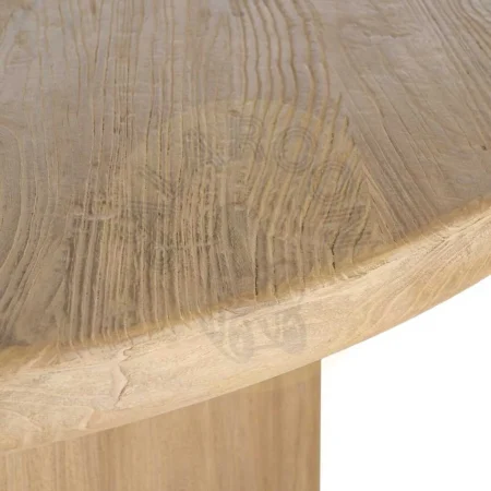 Mesa de comedor en madera de olmo reciclada con sobre de 7cm 150x150x76cm - Ixia - 616200IX - foto-secundaria-3