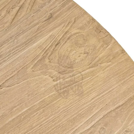 Mesa de comedor en madera de olmo reciclada con sobre de 7cm 150x150x76cm - Ixia - 616200IX - foto-secundaria-8
