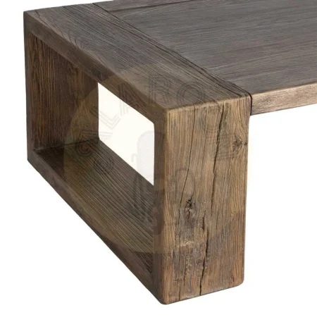 Mesa de centro para salón en madera de olmo reciclada 160x80x43cm - Ixia - 616202IX - foto-secundaria-2