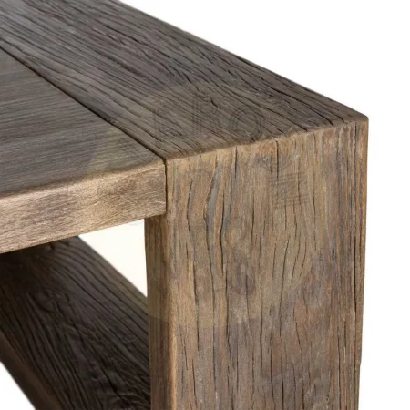 Mesa de centro para salón en madera de olmo reciclada 160x80x43cm - Ixia - 616202IX - foto-secundaria-4