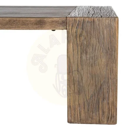 Mesa de centro para salón en madera de olmo reciclada 160x80x43cm - Ixia - 616202IX - foto-secundaria-5