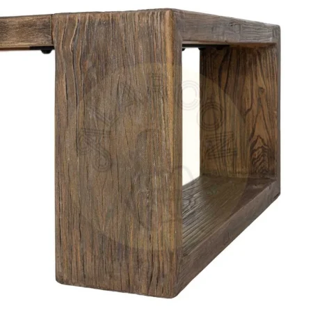 Mesa de centro para salón en madera de olmo reciclada 160x80x43cm - Ixia - 616202IX - foto-secundaria-6