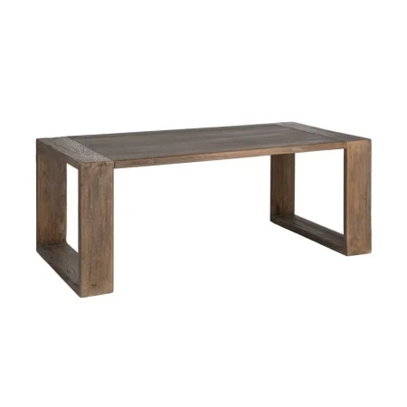 Mesa de comedor en madera de olmo reciclada para salón con patas separadas 160cm 200x100x76cm - Ixia - 616203IX - foto-blanco