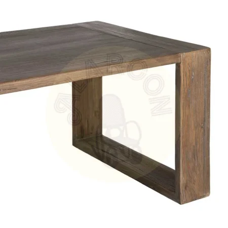 Mesa de comedor en madera de olmo reciclada para salón con patas separadas 160cm 200x100x76cm - Ixia - 616203IX - foto-secundaria-1
