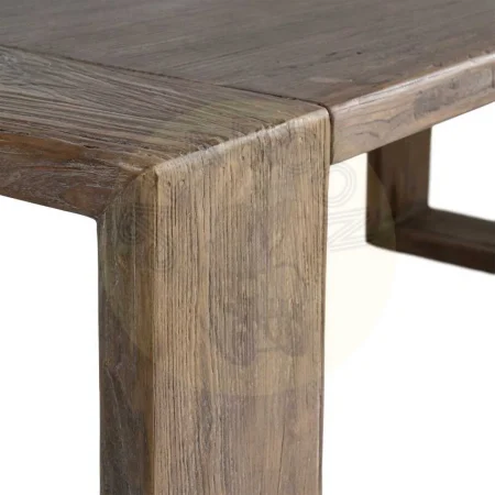 Mesa de comedor en madera de olmo reciclada para salón con patas separadas 160cm 200x100x76cm - Ixia - 616203IX - foto-secundaria-3