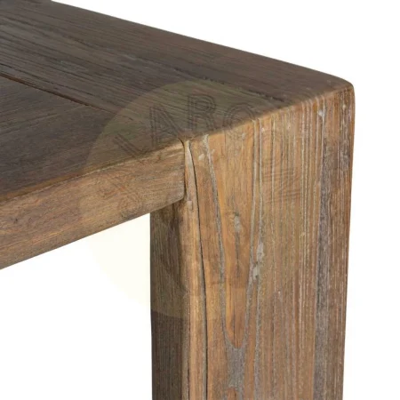 Mesa de comedor en madera de olmo reciclada para salón con patas separadas 160cm 200x100x76cm - Ixia - 616203IX - foto-secundaria-4