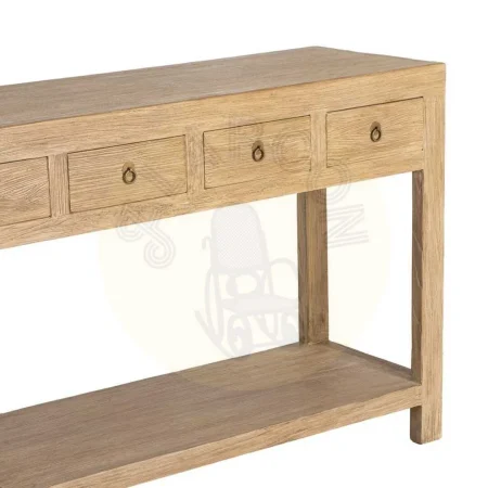 Consola de madera de olmo reciclada para entrada con cajones 240x45x90cm - Ixia - 616204IX - foto-secundaria-2