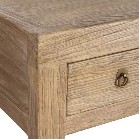 Consola de madera de olmo reciclada para entrada con cajones 240x45x90cm - Ixia - 616204IX - foto-secundaria-4