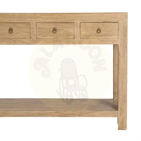 Consola de madera de olmo reciclada para entrada con cajones 240x45x90cm - Ixia - 616204IX - foto-secundaria-6