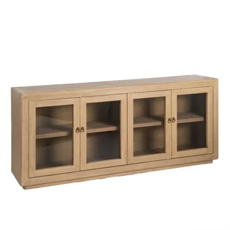 Aparador de madera de olmo reciclada para salón 200x44x85cm - Ixia - 616205IX - foto-blanco