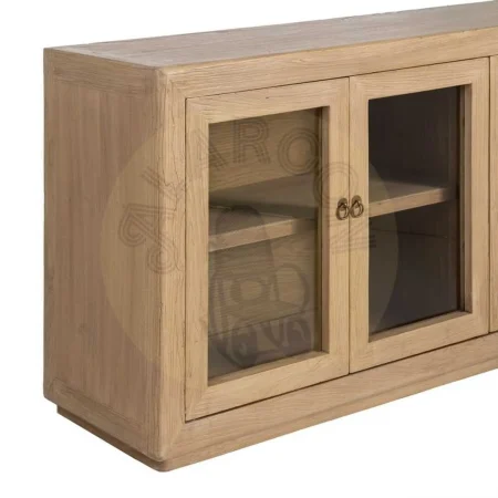 Aparador de madera de olmo reciclada para salón 200x44x85cm - Ixia - 616205IX - foto-secundaria-3