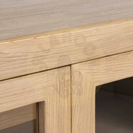 Aparador de madera de olmo reciclada para salón 200x44x85cm - Ixia - 616205IX - foto-secundaria-6