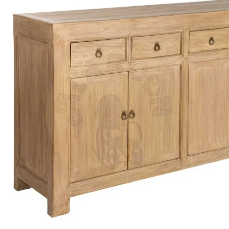 Aparador de madera de pino reciclada para salón con puertas y cajones 240x44x94cm - Ixia - 616206IX - foto-secundaria-3