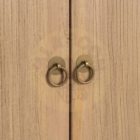 Aparador de madera de pino reciclada para salón con puertas y cajones 240x44x94cm - Ixia - 616206IX - foto-secundaria-6