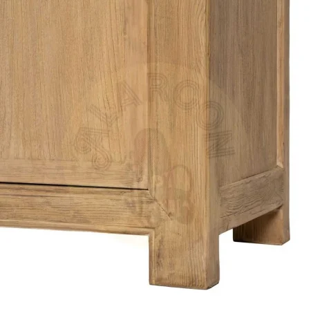 Aparador de madera de pino reciclada para salón con puertas y cajones 240x44x94cm - Ixia - 616206IX - foto-secundaria-9