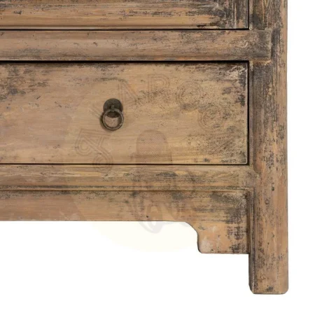 Armario de madera de pino reciclada para dormitorio con puertas y cajones 100x45x190cm - Ixia - 616208IX - foto-secundaria-7