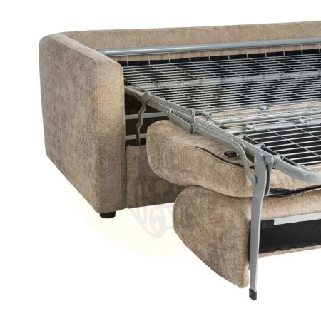Sofá cama taupe en tejido poliéster con colchón estructura en DM y metal 194x104x88cm - Ixia - 616212IX - foto-secundaria-11