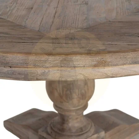 Mesa de comedor en madera de pino reciclada para salón 140x140x76cm - Ixia - 616220IX - foto-secundaria-2