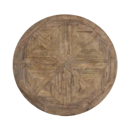 Mesa de comedor en madera de pino reciclada para salón 140x140x76cm - Ixia - 616220IX - foto-secundaria-7