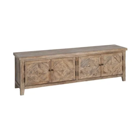 Mueble TV en madera de pino reciclada para salón 180x40x55cm - Ixia - 616223IX - foto-blanco