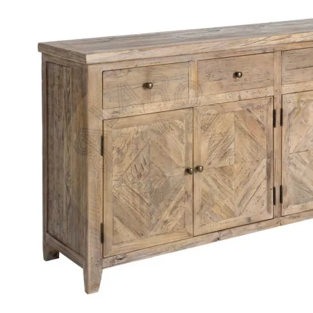Aparador de madera de pino reciclada para salón con cajones y puertas 180x42x88cm - Ixia - 616224IX - foto-secundaria-3