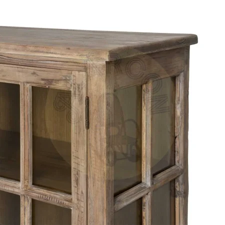 Aparador en madera de pino reciclada y cristal para salón 220x45x80cm - Ixia - 616225IX - foto-secundaria-7