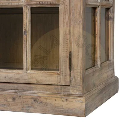 Aparador en madera de pino reciclada y cristal para salón 220x45x80cm - Ixia - 616225IX - foto-secundaria-8