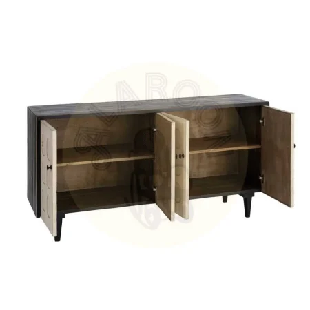 Aparador madera reciclada de pino para salón - Ixia 160x45x80cm - Ixia - 616227IX - foto-secundaria-1