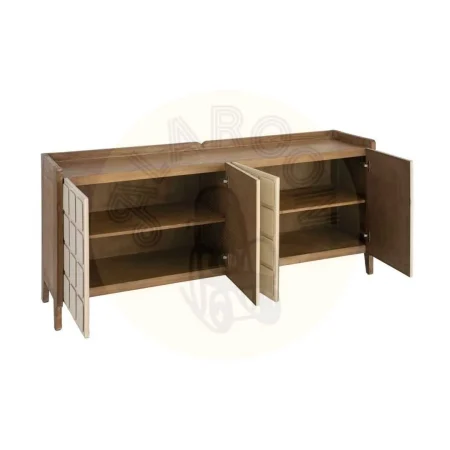 Aparador de madera reciclada de pino para salón - Ixia 180x45x78cm - Ixia - 616228IX - foto-secundaria-1