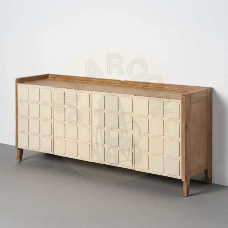 Aparador de madera reciclada de pino para salón - Ixia 180x45x78cm - Ixia - 616228IX - foto-secundaria-9