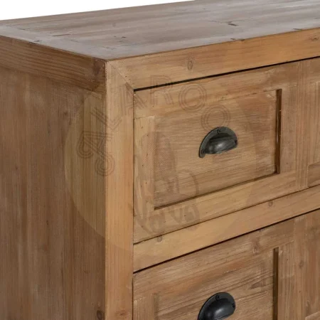 Mueble recibidor en madera reciclada de pino con 6 cajones 160x40x90cm - Ixia - 616229IX - foto-secundaria-2