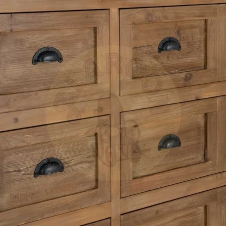 Mueble recibidor en madera reciclada de pino con 6 cajones 160x40x90cm - Ixia - 616229IX - foto-secundaria-4
