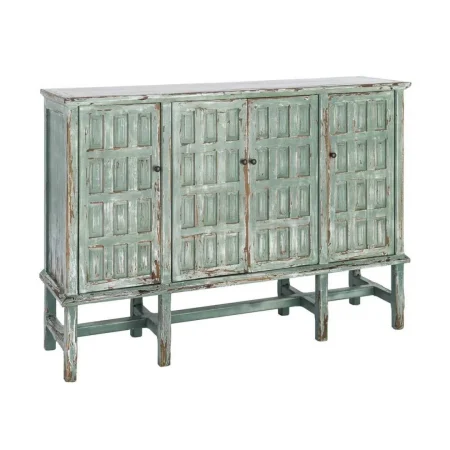 Aparador de madera reciclada para salón con puertas y patas elevadas - Ixia 160x46x112cm - Ixia - 616231IX - foto-blanco