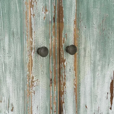 Alacena en madera reciclada de pino y cristal para salón con puertas y cajones 120x47x218cm - Ixia - 616233IX - foto-secundaria-4