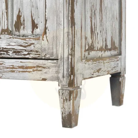 Vitrina de madera reciclada de pino con puertas de cristal para salón 100x45x201.50cm - Ixia - 616234IX - foto-secundaria-8