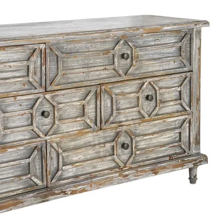 Aparador de madera reciclada de pino para salón con cajones patas 11cm - Ixia 180x45x80cm - Ixia - 616235IX - foto-secundaria-2