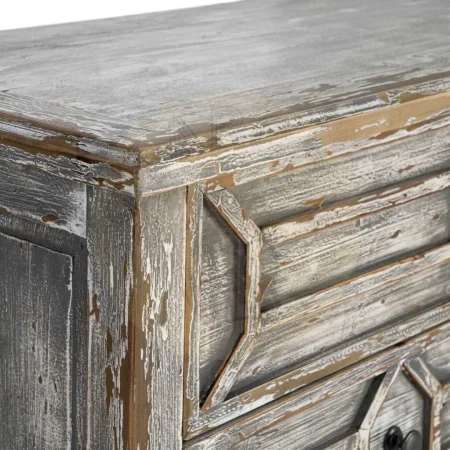 Aparador de madera reciclada de pino para salón con cajones patas 11cm - Ixia 180x45x80cm - Ixia - 616235IX - foto-secundaria-3