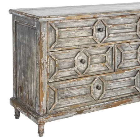 Aparador de madera reciclada de pino para salón con cajones patas 11cm - Ixia 180x45x80cm - Ixia - 616235IX - foto-secundaria-5