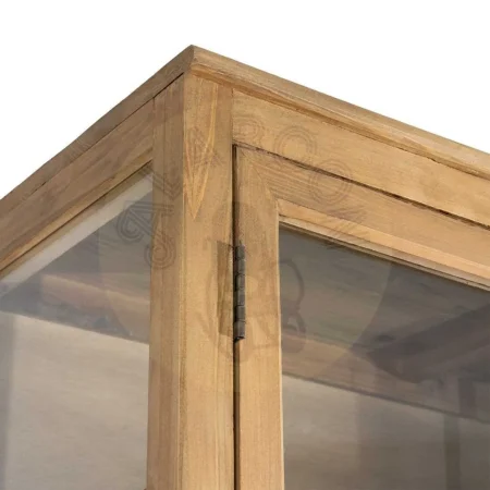 Vitrina para salón en madera de pino reciclada y cristal 155x40x201.50cm - Ixia - 616237IX - foto-secundaria-3